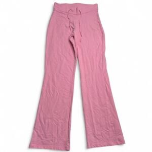 Y2K Pink Flared cotton early 2000s activewear sweatpants size small G.W. sport